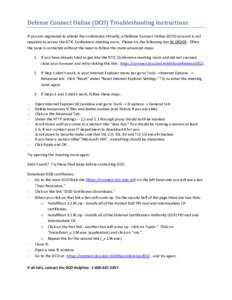Defense Connect Online Remote Testing Instructions