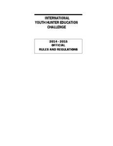 INTERNATIONAL YOUTH HUNTER EDUCATION CHALLENGE[removed]OFFICIAL