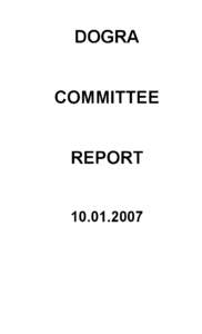DOGRA  COMMITTEE REPORT[removed]