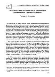 Acta Ethnologica Danubiana[removed]), Komárom–Komárno  The Fractal Nature of Borders and its Methodological