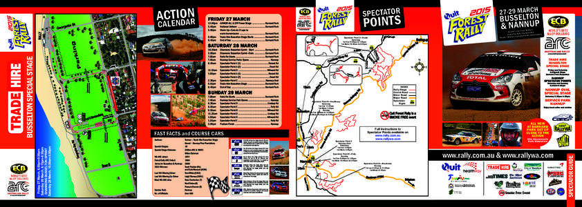 2015 Quit Forest Rally SPECTATOR OVERVIEW MAP