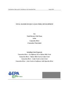 Georgia / Hydrology / Geography of Evans County /  Georgia / Total maximum daily load / Canoochee River / Clean Water Act / Mercury / Methylmercury / United States Environmental Protection Agency / Geography of Georgia / Environment / Water pollution