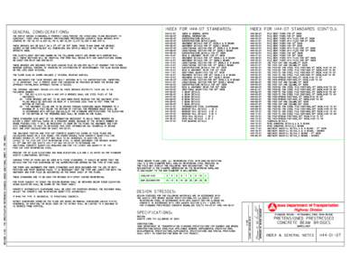 INDEX FOR H44-07 STANDARDS: GENERAL CONSIDERATIONS: INDEX & GENERAL NOTES  H44-38-07