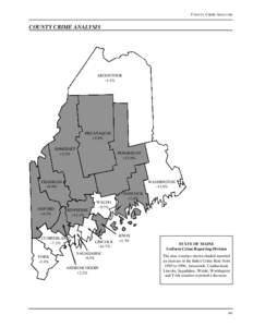 COUNTY CRIME ANALYSIS  COUNTY CRIME ANALYSIS AROOSTOOK –1.1%