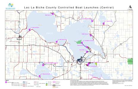 Lac La Biche County Controlled Boat Launches (Central)  Rge Rd 142 Rge Rd 135