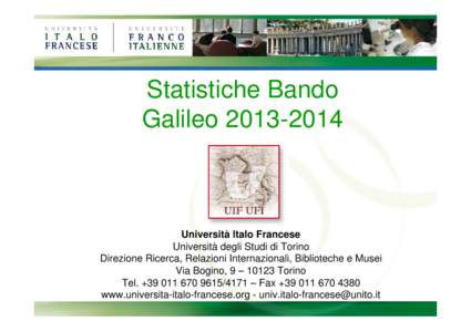Statistiche Bando Vinci 2011