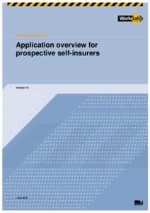 External Guideline #11  Application overview for prospective self-insurers  Version 15