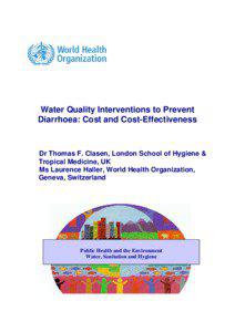 Water Quality Interventions to Prevent Diarrhoea: Cost and Cost-Effectiveness