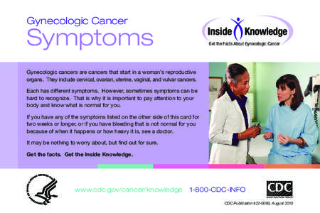 Gynecologic Cancer Symptoms Diary