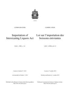 CANADA  CONSOLIDATION CODIFICATION