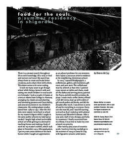 sp39_1pp77-81:sp37_1[removed]:14 PM Page 1  food for the soul: a summer residency in shigaraki