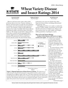 MF991 • Wheat Ratings  Wheat Variety Disease and Insect Ratings 2014 Erick D. De Wolf Plant Pathologist