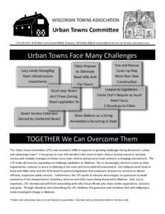 Madison /  Wisconsin / Geography of the United States / Urban town / Town / Wisconsin Towns Association / Lobbying / United States / Wisconsin / Administrative divisions / Madison metropolitan area