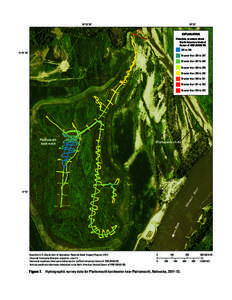 Figure 7. Hydrographic survey data for Plattsmouth backwater near Plattsmouth, Nebraska, 2011–13.