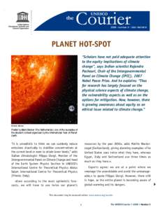 Planet Hot-Spot; The UNESCO courier; Vol.:3; 2008