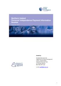 Universal Credit – Northern Ireland Information Booklet