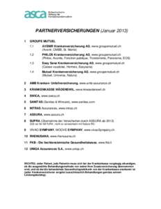 PARTNERVERSICHERUNGEN (JanuarGROUPE MUTUEL 1.1