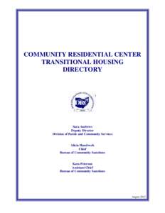 Microsoft Word - Community Residential Center Directory.doc
