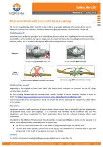 Safety Alert 55 RevisionRisks associated with pneumatic hose couplings