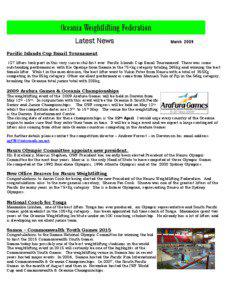 Microsoft Word - OWF latest news March 2009