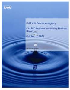 CALFED Bay-Delta Program / California Natural Resources Agency / SacramentoSan Joaquin River Delta / Business / Stakeholder / KPMG / California / Economy