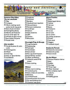 Checklist Outdoor Gear 8.11.indd