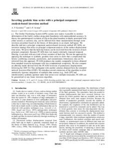 Mechanical engineering / Fault / Principal component analysis / Stick-slip phenomenon / Megathrust earthquake / Earthquake / Geology / Seismology / Structural geology