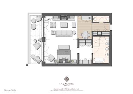 Deluxe Suite  Alpinastrasse 23 • 3780 Gstaad, Switzerland T. +[removed]  •