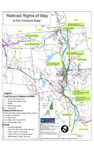 Railroad Rights of Way In the Concord Area Canterbury Boscawen