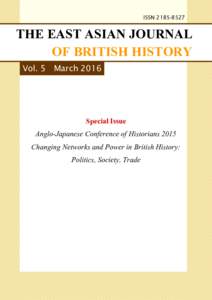 ISSNTHE EAST ASIAN JOURNAL OF BRITISH HISTORY Vol. 5