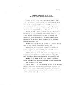 Wi 452  AGREEMENT BETWEEN CITY OF ANN ARBOR AND THE ANN ARBOR TRANSPORTATION AUTHORITY  WHEREAS the City of Ann Arbor (hereinafter referred to as