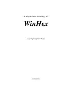 X-Ways Software Technology AG  WinHex