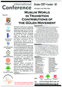 Fethullah Gülen / Interfaith dialog / Gülen / Gülen movement / Religion in Turkey / Religion