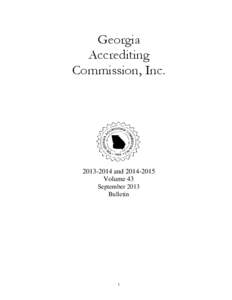 Georgia Accrediting Commission, Inc[removed]and[removed]Volume 43