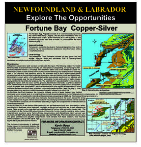 NEWFOUNDLAND & LABRADOR Explore The Opportunities Fortune Bay Copper-Silver ISLAND OF NEWFOUNDLAND FR