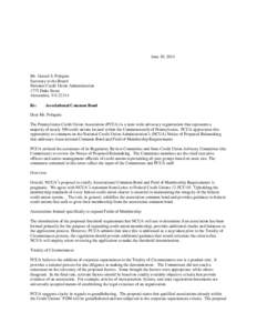 Microsoft Word - Associational Common Bond Comment Letter