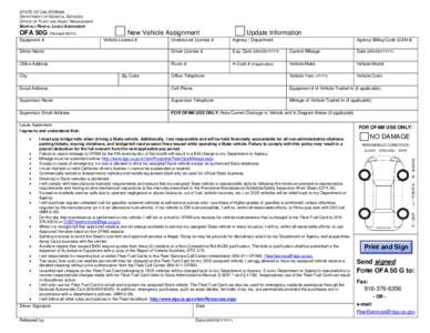 STATE OF CALIFORNIA DEPARTMENT OF GENERAL SERVICES OFFICE OF FLEET AND ASSET MANAGEMENT MONTHLY RENTAL LEASE AGREEMENT  OFA 50G (Revised 09/14)