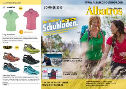 www.albatros-outdoor.com  Schönen Urlaub! Sommer 2015