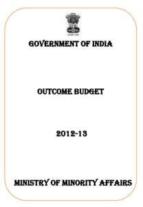 GOVERNMENT OF INDIA  OUTCOME BUDGET[removed]