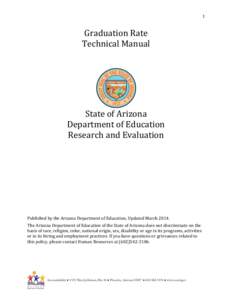 1  Graduation Rate Technical Manual  State of Arizona