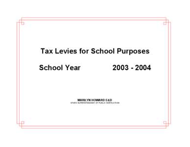 [removed]Tax Levies Booklet