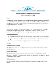 Microsoft Word - AIM Funds Acceptance Policy - final