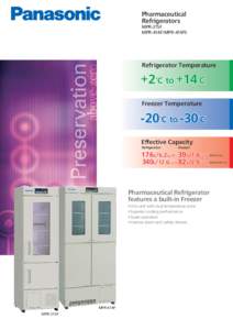 Pharmaceutical Refrigerators MPR-215F MPR-414F/MPR-414FS  Refrigerator Temperature
