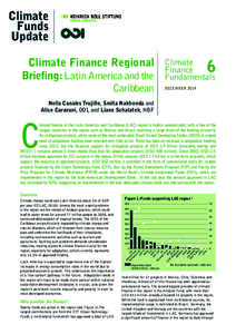 NORTH AMERICA  Climate Finance Regional Briefing: Latin America and the  Caribbean