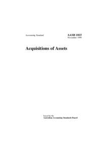 Generally Accepted Accounting Principles / Mergers and acquisitions / Australian Accounting Standards Board / Economy of Australia / Goodwill / Fair value / Government procurement in the United States / Asset / Equity / Accountancy / Business / Finance