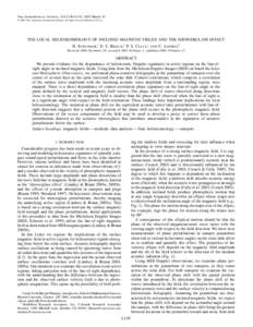 The Astrophysical Journal, 621:L149–L152, 2005 March 10 䉷 2005. The American Astronomical Society. All rights reserved. Printed in U.S.A. THE LOCAL HELIOSEISMOLOGY OF INCLINED MAGNETIC FIELDS AND THE SHOWERGLASS EFFE