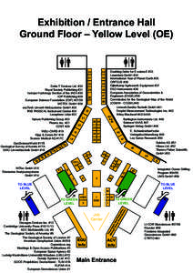 Exhibition / Entrance Hall Ground Floor – Yellow Level (OE) Delta-T Devices Ltd. #32 Royal Society Publishing #31 Isotope Hydrology Section of the IAEA #30