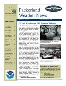 The Newsletter of NOAA’s National Weather Service in Green Bay, Wisconsin