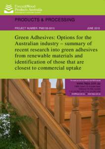 Microsoft Word - FWPA Green Adhesives -Options for the Australian Industry[removed]doc