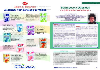 Puesta al día  Novophar - Soluciones nutricionales Bove  Sobrepeso y Obesidad